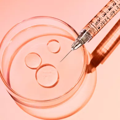 Juvederm Syringe and Dish Close Up
